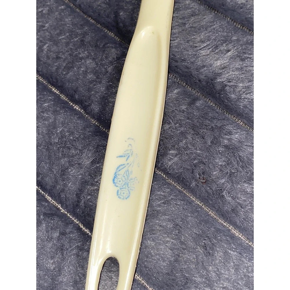 Vintage Foley RARE Country Blue‎ floral Pattern Nylon Plastic Meat Fork 11' MCM